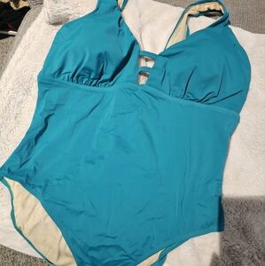 Plus size NWT Teal bathing suit